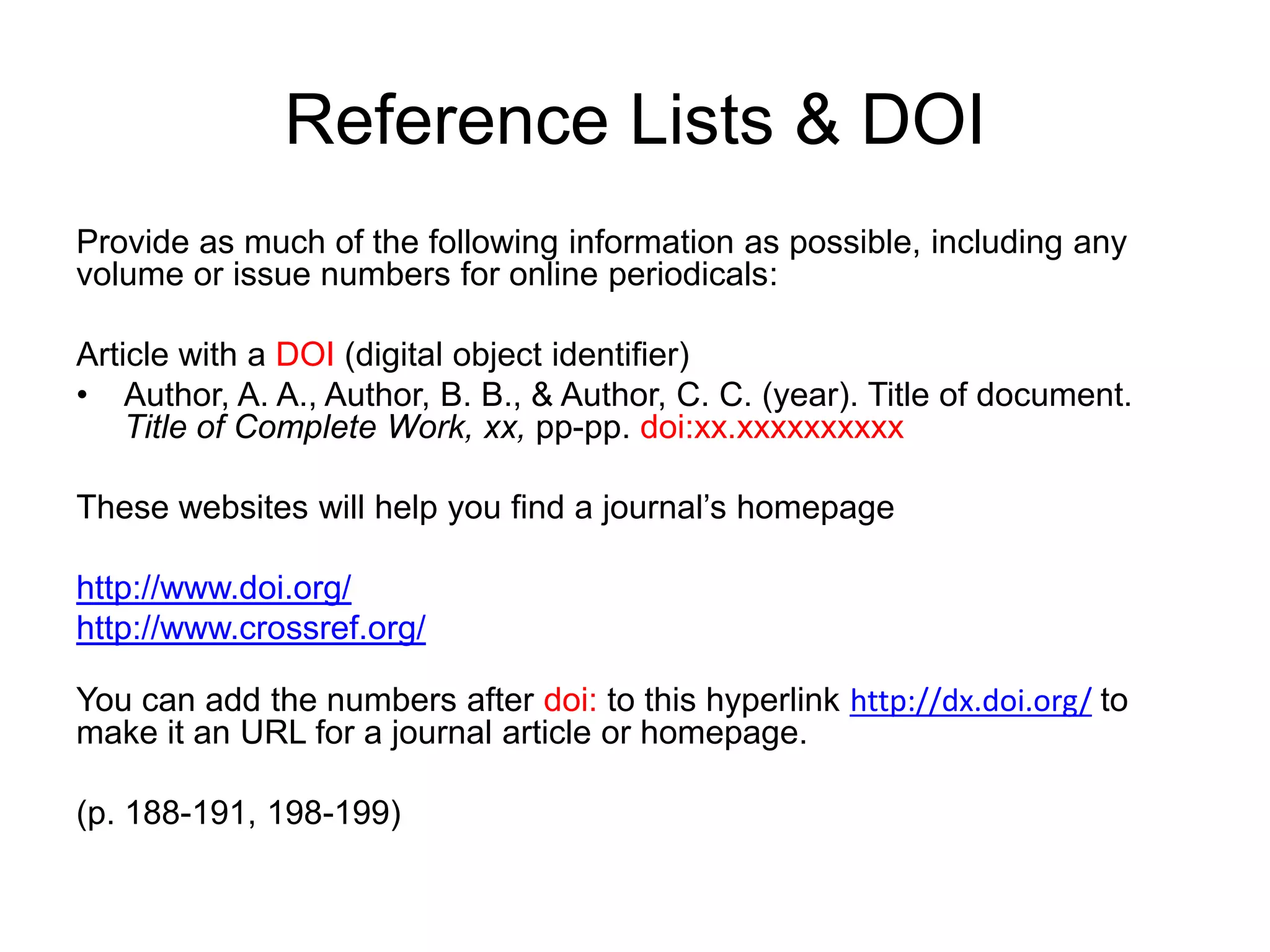 APA Web Documents 6th Ed. | PPTX