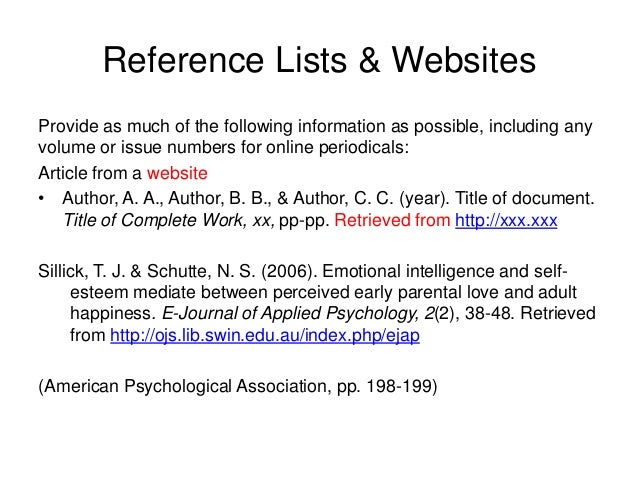 apa web documents 6th ed