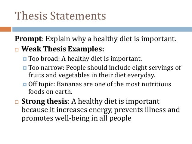 example of a thesis statement in an introduction