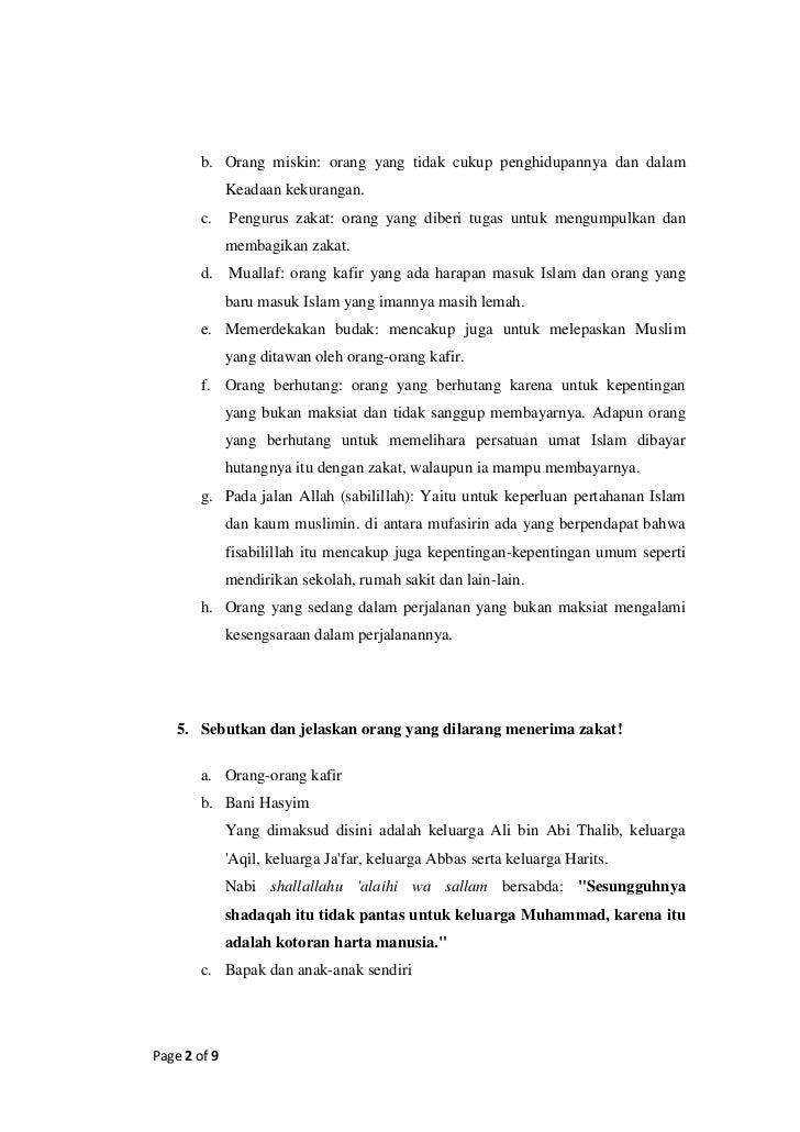 Apa yang dimaksud dengan zakat secara umum