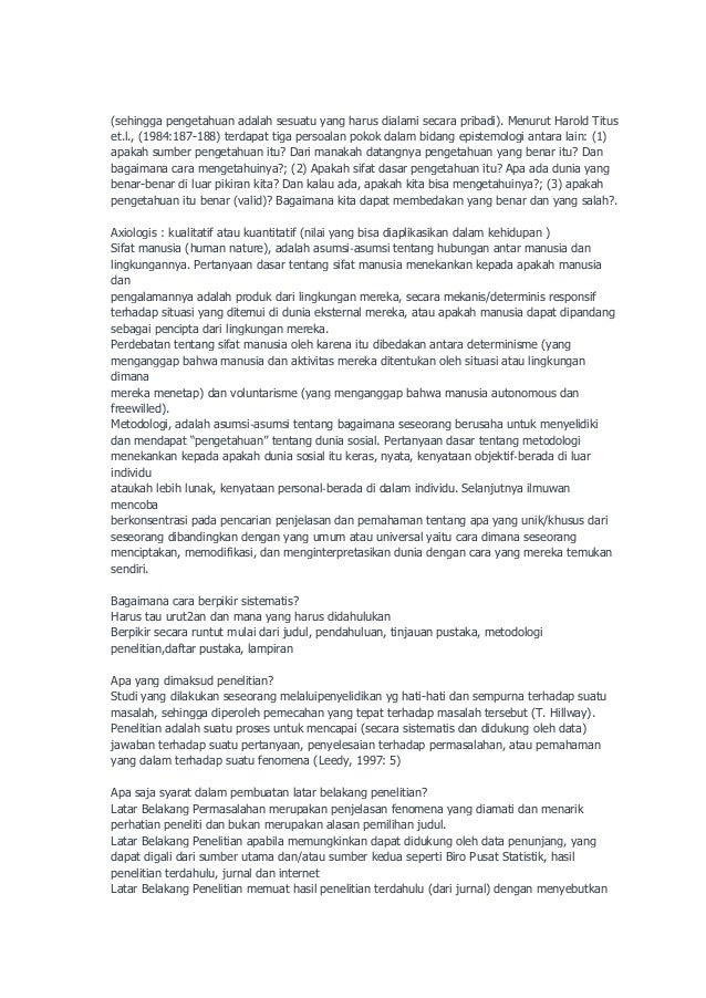 Apa yang dimaksud masalah