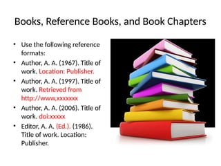 APA Examples Reference Examples Style and | PPTX