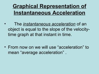 Instant Acceleration Ap b motion in one dimension | PPT