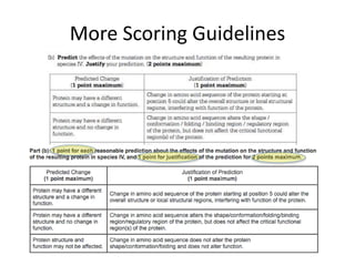 More Scoring Guidelines
 