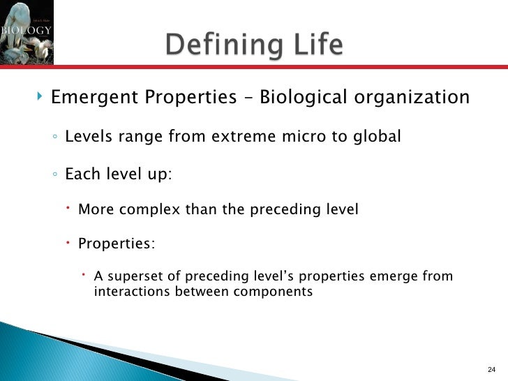 Ap bio lecture ch1 a view of life