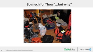 29 Copyright 2015. Confidential – Distribution prohibited without permission
So much for “how”…but why?
 