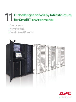 ITchallengessolvedbyInfrastructure
forSmallITenvironments
>Server rooms
>Network closets
>Non-dedicated IT spaces
11
 