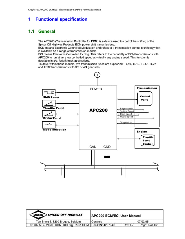 Apc200 ecm eci user manual v1.2 | PDF