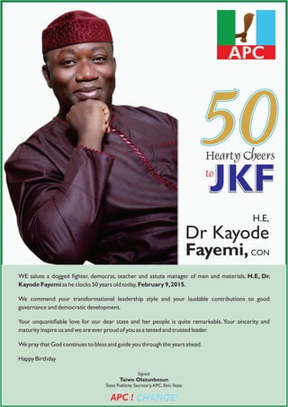 50 Hearty Cheers to JKF