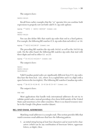 Regular Expressions: Pocket Primer by Campesato | PDF