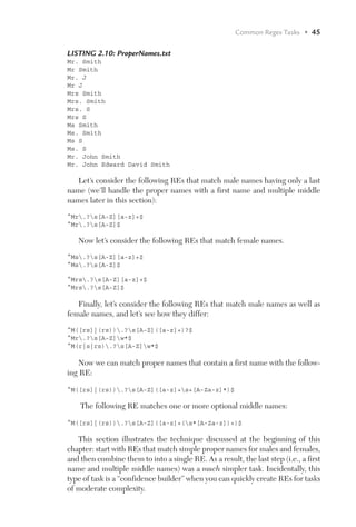 Regular Expressions: Pocket Primer by Campesato | PDF