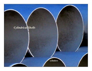 Cylindrical Shells




                     cylinders
 