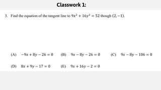 AP Calculus AB Unit 3 Lesson 4 composite function, implicit and inverse ...