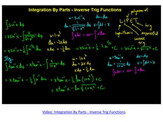 AP Calculus BC Integration By Parts | PPTX