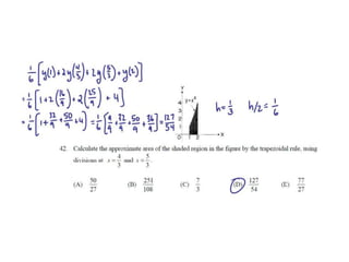 Ap calculus bc integration multiple choice practice solutions