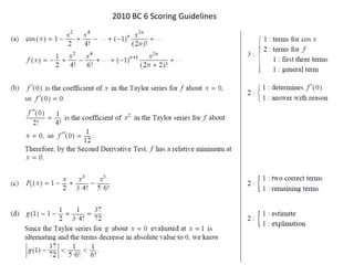 2010 BC 6 Scoring Guidelines
 