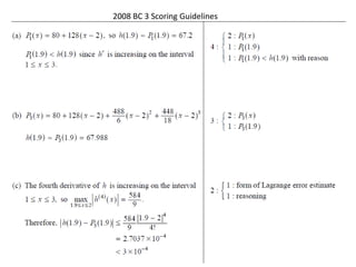 2008 BC 3 Scoring Guidelines
 