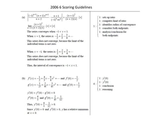 2006 6 Scoring Guidelines
 