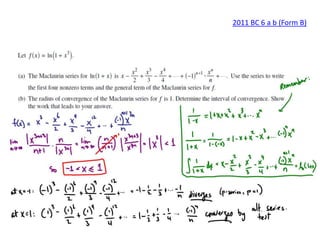 2011 BC 6 a b (Form B)
 