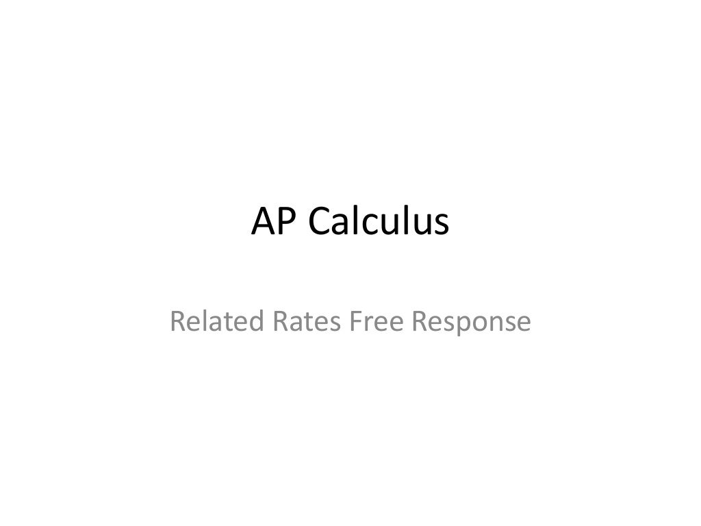 Ap Calculus Related Rates Frq ap-calculus-related-rates-frq
