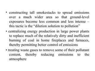 AIR POLLUTION CONTROL ENGINEERING UNIT 4 | PPTX