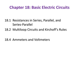 AP Ch 18 Basic Electric Currents-Teacher.ppt