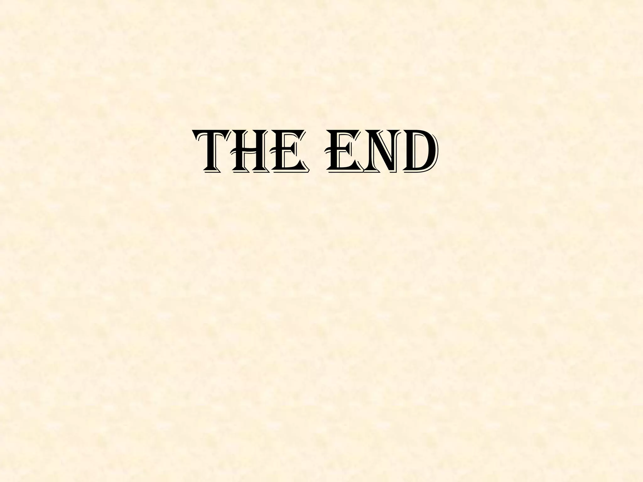 THE END 