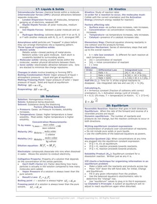 Ap chemistry master_cheatsheet | PDF