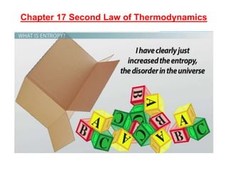 Chapter 17 Second Law of Thermodynamics
 