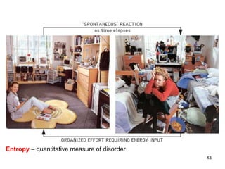 43
Entropy – quantitative measure of disorder
 