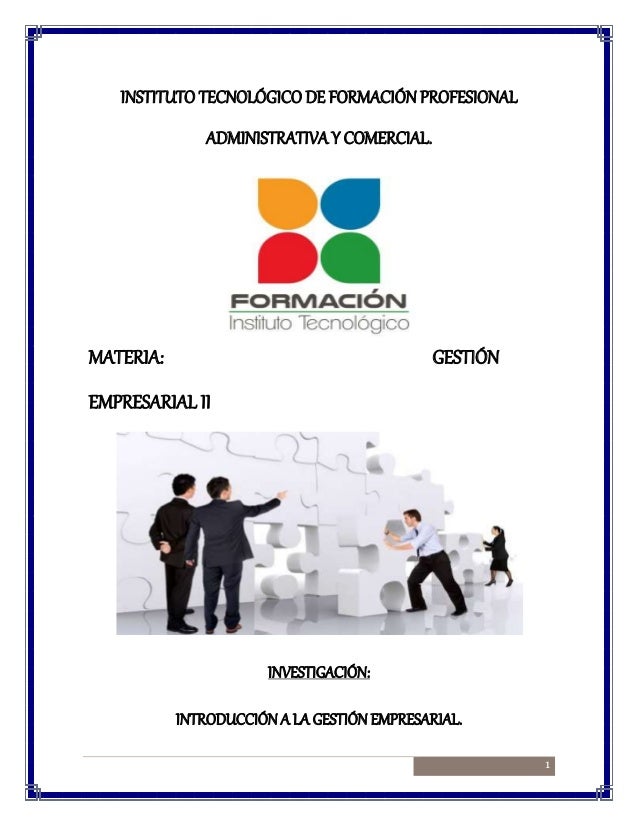 Introduccion A La Gestion Empresarial Completa