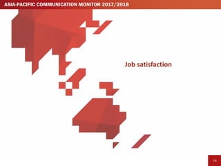 727272
Job	satisfaction	among	communication	professionals	has	decreased
www.communicationmonitor.asia	/	Macnamara et	al.	2...