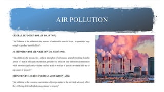 AIR POLLUTION
 