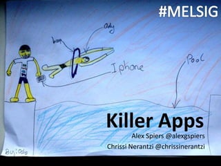 Killer Apps
         Alex Spiers @alexgspiers
Chrissi Nerantzi @chrissinerantzi
 