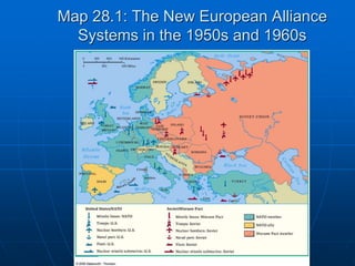 Map 28.1: The New European Alliance
Systems in the 1950s and 1960s
 