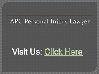 Personal Injury Lawyer Hamilton - APC Personal Injury Lawyer (800) 931-7036