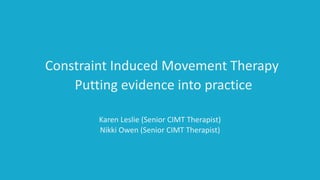 CIMT presentation for APCP | PPTX