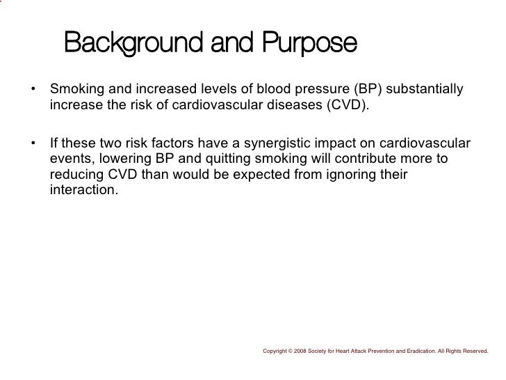 Cigarette smoking, systolic blood pressure, and cardiovascular diseas…