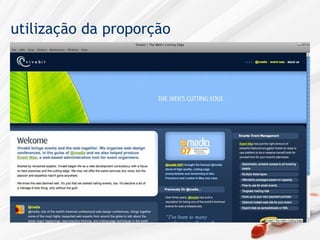 utilização da proporção