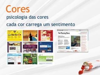 Corespsicologia das corescada cor carrega um sentimento