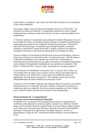 APDSI - Conferência e-educação 