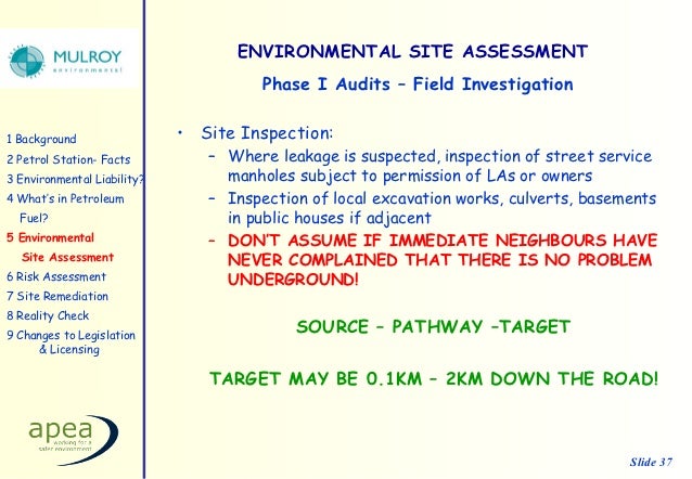 environmental site investigation and due diligence in the current ma petroleum site works