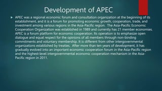 Asia Pasific Economic Cooperation Presentation | PPTX