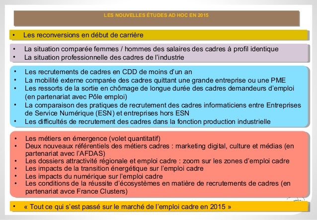 Apec Mobilite Professionnelle Des Cadres Quels Enjeux Pour Les En