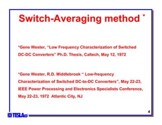STATE-SPACE AVERAGING METHOD | PDF