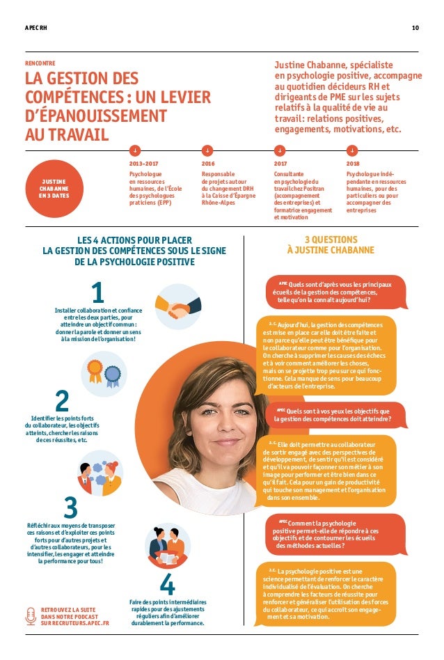 Apec Rh N 3 Special Gestion Des Competences