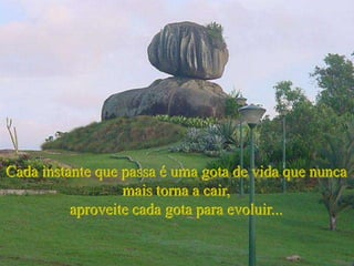 Cada instante que passa é uma gota de vida que nunca
                  mais torna a cair,
          aproveite cada gota para evoluir...
 