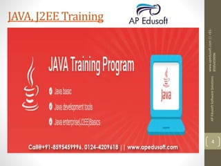 www.apedusoft.com||+91-
8595459996
APEdusoftSoftwareSolutions
4
JAVA, J2EE Training
 