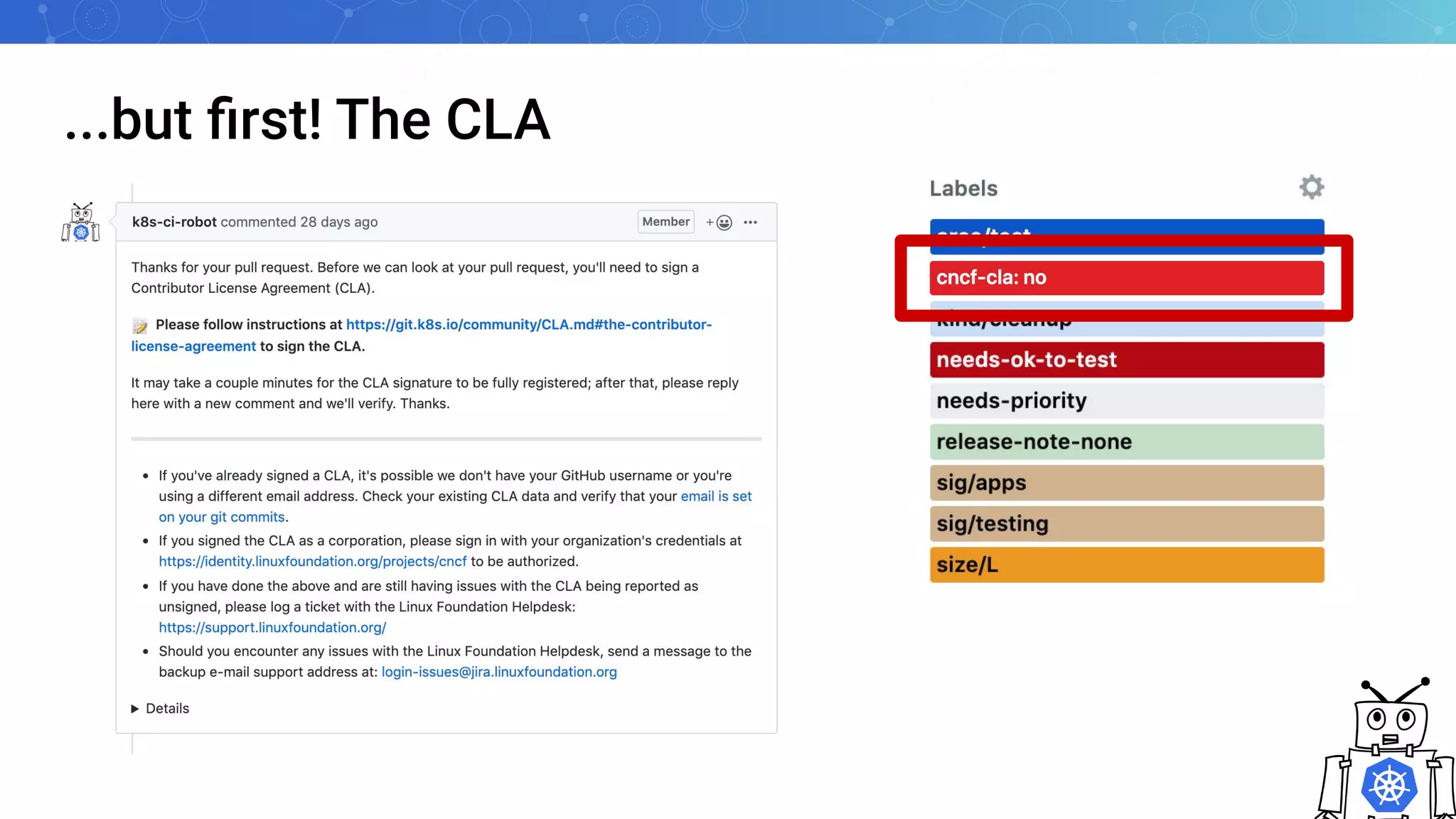 ...but ﬁrst! The CLA
 