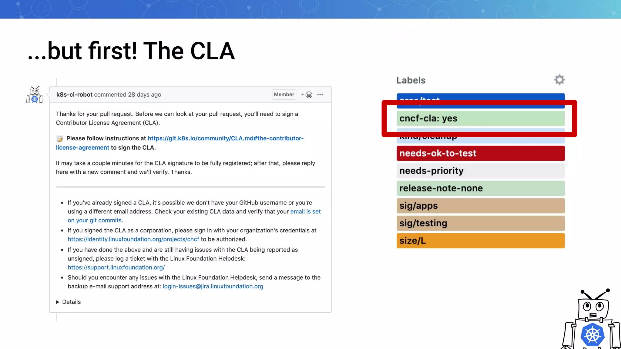 ...but ﬁrst! The CLA
 